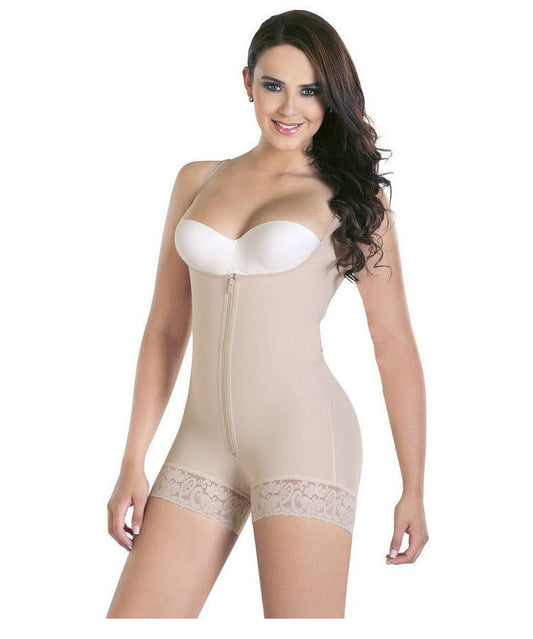 Shapewear Open-Bust Mid-Thigh Bodysuit